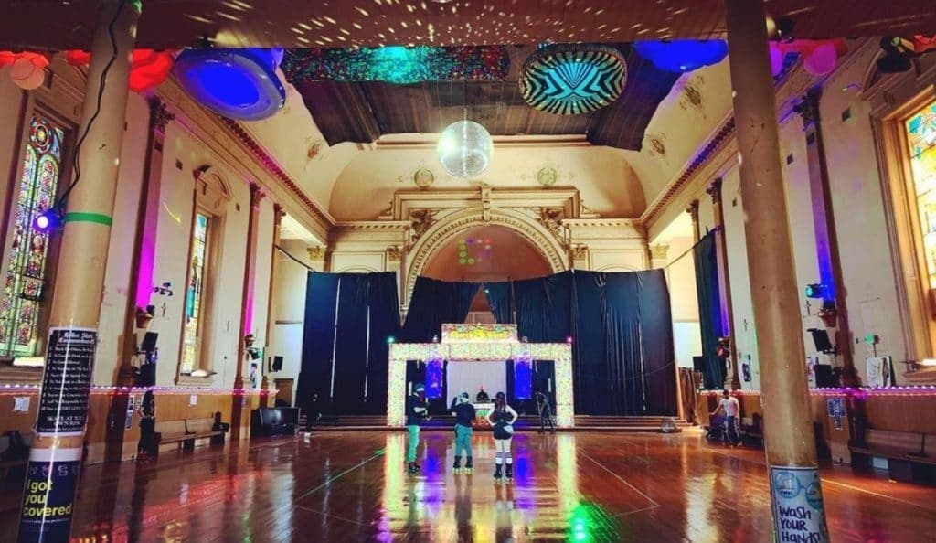 Roller Rink at Church of 8 Wheels