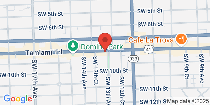 Map showing location of Little Havana Cultural Tour
