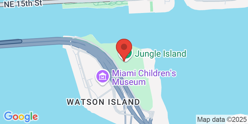 Map showing location of Jungle Island Eco Park