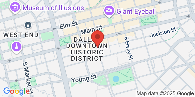 Map showing location of AT&T Discovery District