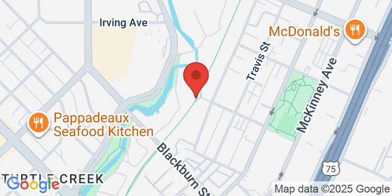 Map showing location of Katy Trail Walk
