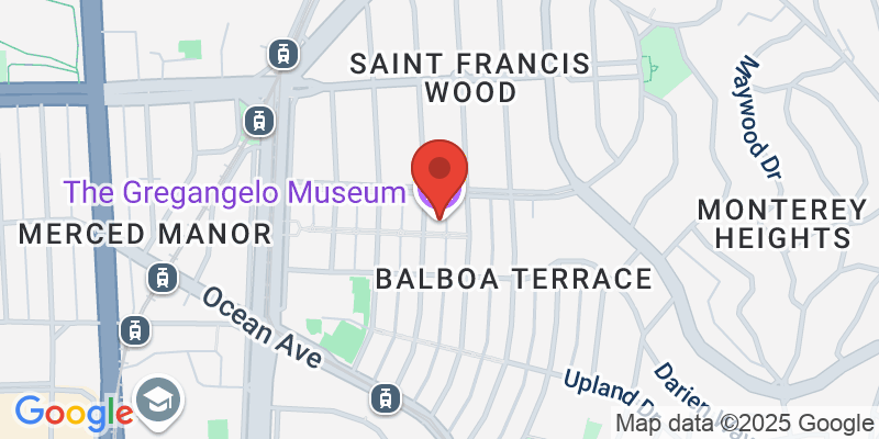 Map showing location of Gregangelo Museum Tour