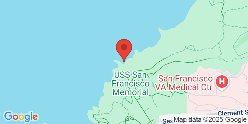 Map showing location of Lands End Trail