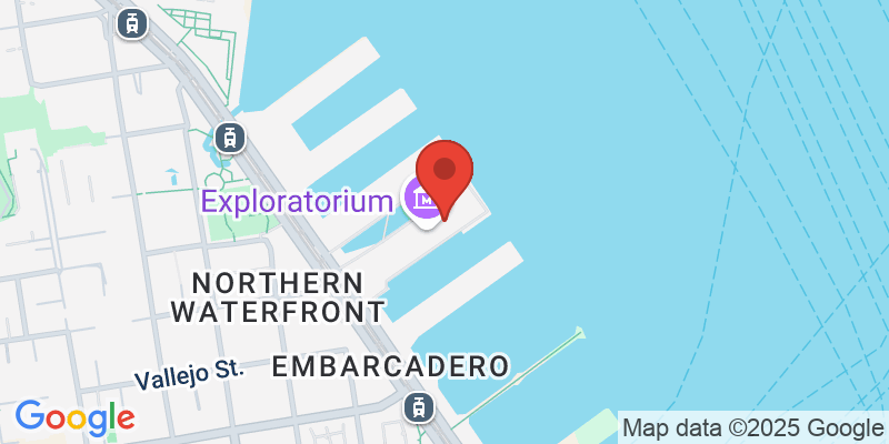 Map showing location of Exploratorium Science Museum