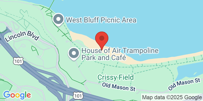Map showing location of Crissy Field Picnic & Beach Day