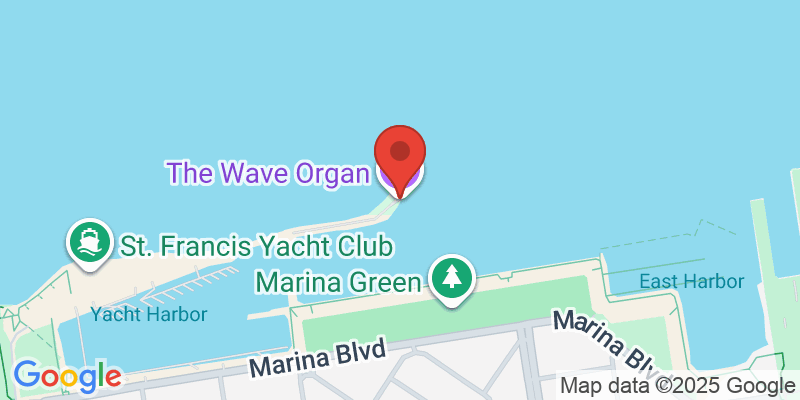 Map showing location of Wave Organ Visit