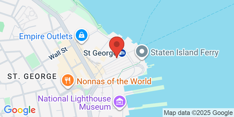 Map showing location of Staten Island Ferry Sunset Ride