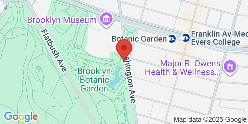 Map showing location of Brooklyn Botanic Garden Stroll