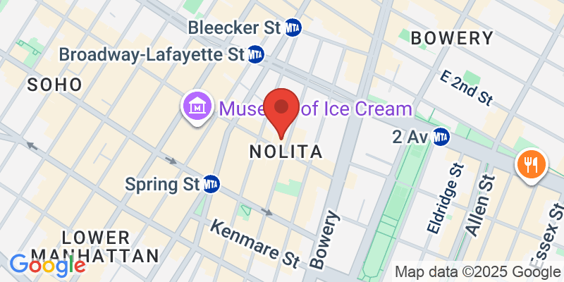 Map showing location of Catacombs by Candlelight Tour