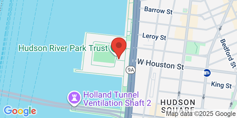 Map showing location of Trapeze Class at Trapeze School New York