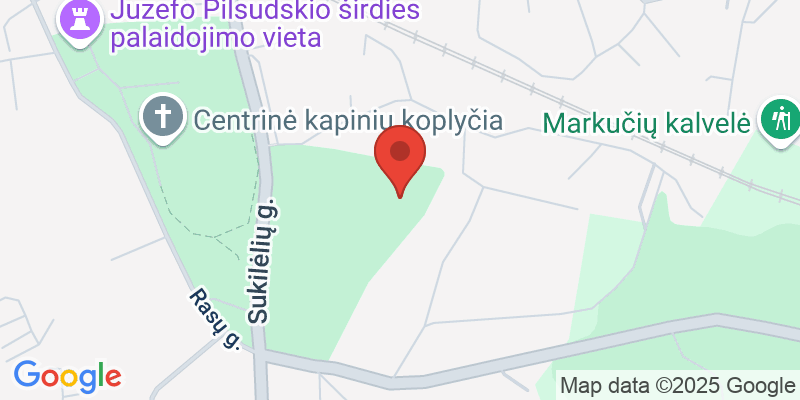 Map showing location of Walking foster dogs in Vilnius