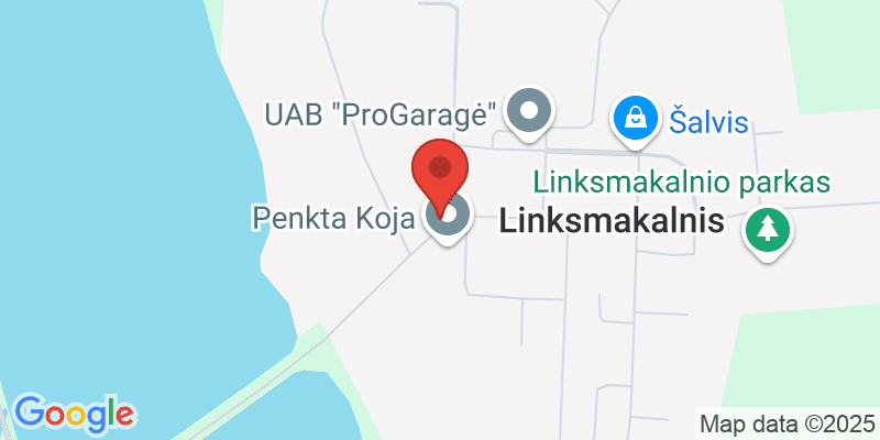 Map showing location of Globojamų šunų vedžiojimas Kaune