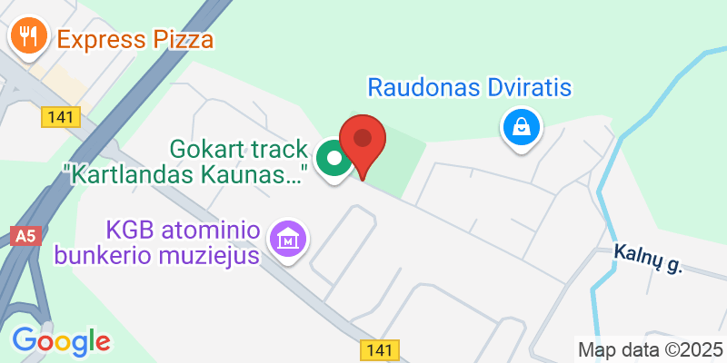 Map showing location of Kartlandas Kaunas